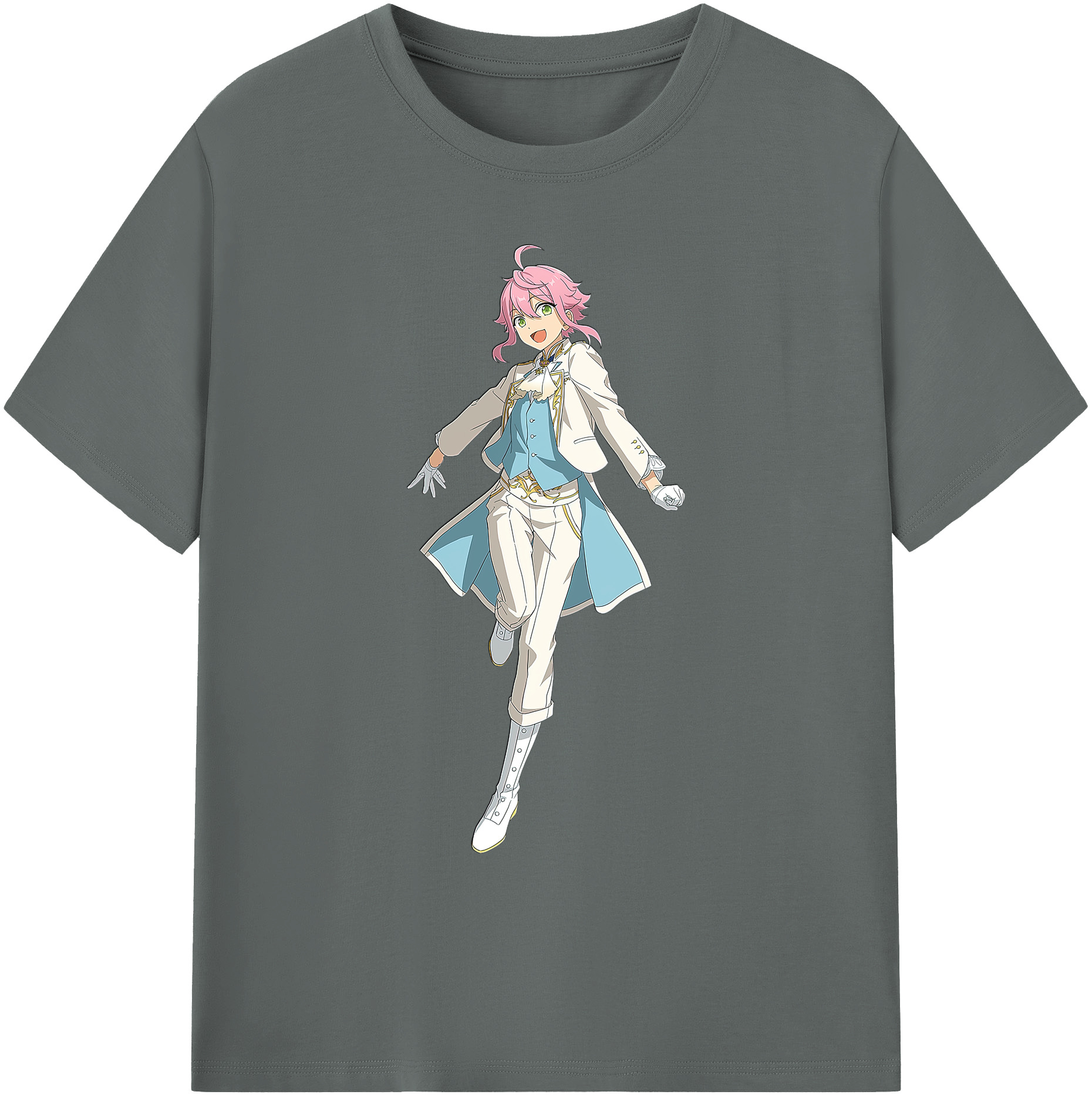 （画像用） あんさんぶるスターズ! Ensemble Stars 綿100％ メンズ半袖Tシャツ｜肌触りやわらか＆通気性